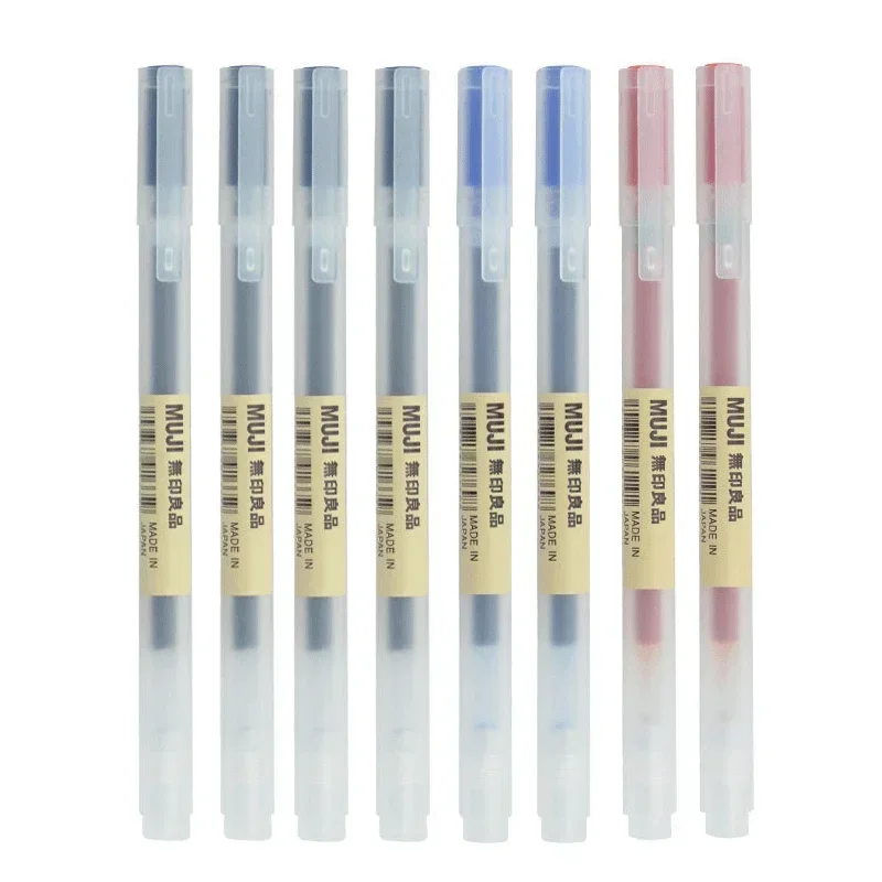 6/8Pcs/Set MUJIs Gel Pen Black - Gel Ink Pen Set ulasan dan harga