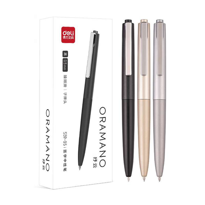 Deli 3pcs 0.5mm/0.7mm Black In - Office Stationery Supply Business ulasan dan harga