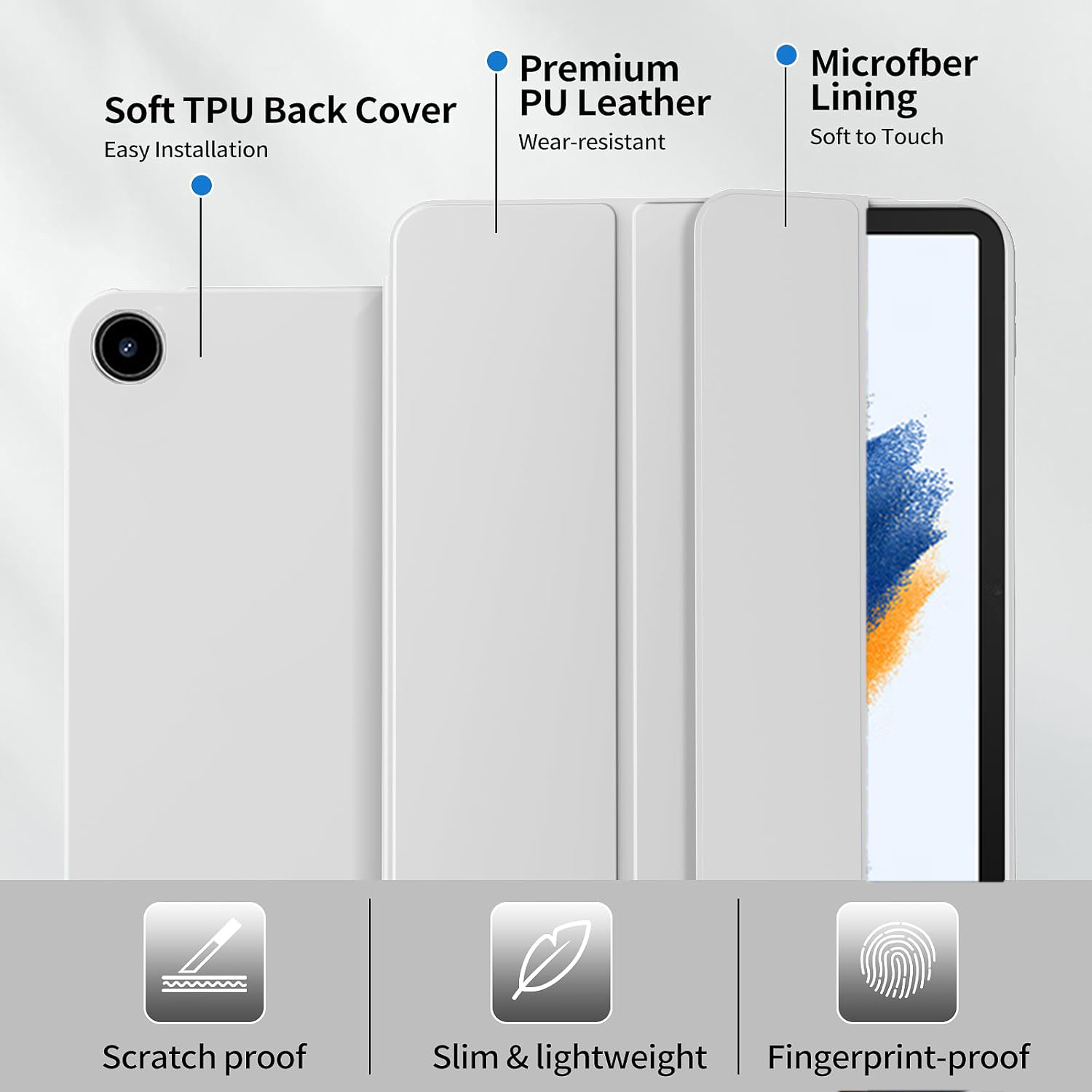 Tri-fold Flip Case For Samsung - Sticky Note Cube ulasan dan harga
