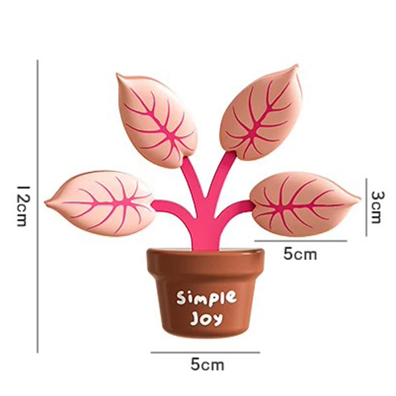 Cute Potted Plant Desk Clip 2  - Paperclip Magnetic Set ulasan dan harga