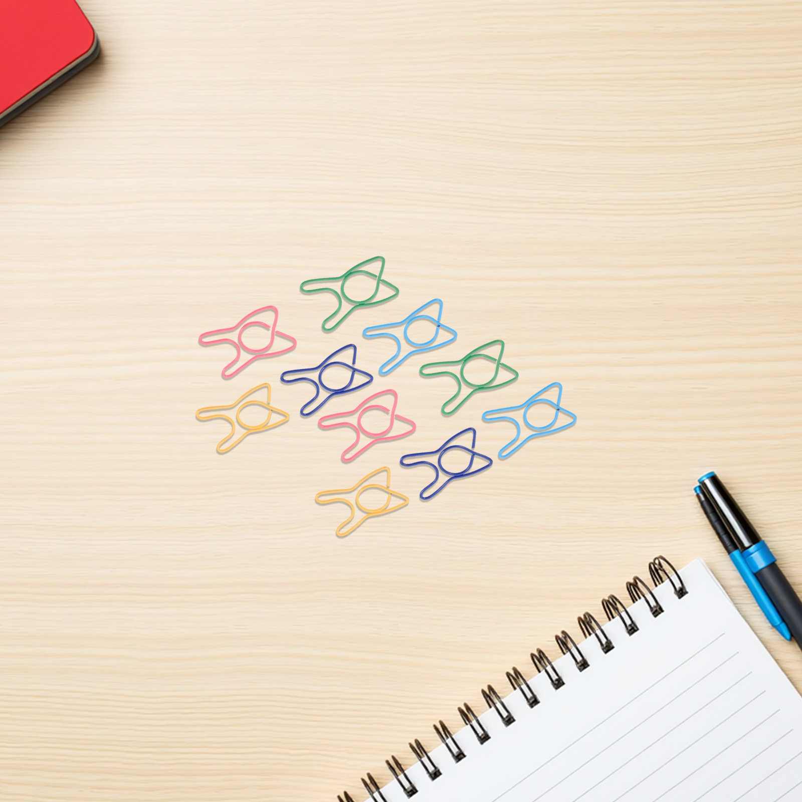 100Pcs Colorful Tooth Shaped P - Binder Clip Assorted ulasan dan harga