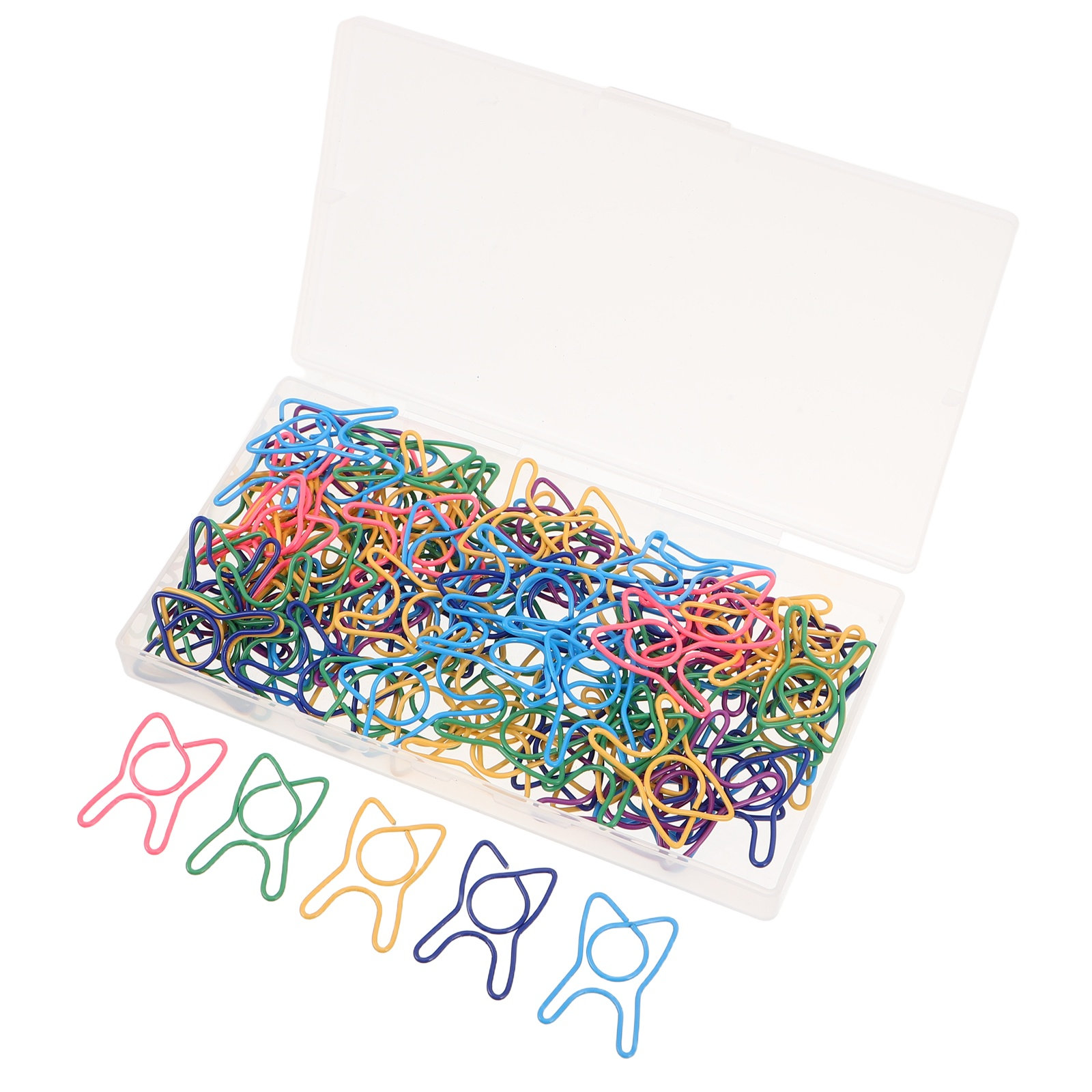 100Pcs Colorful Tooth Shaped P - Binder Clip Assorted ulasan dan harga