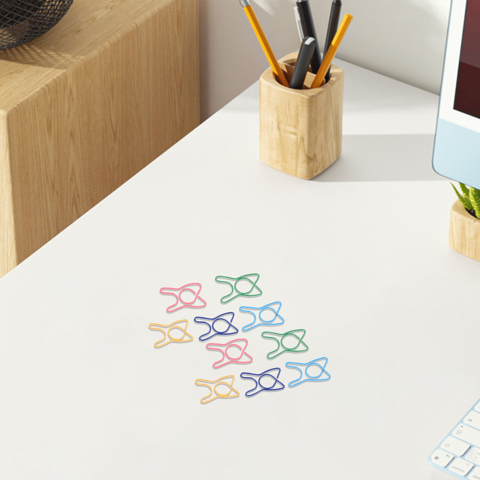 100Pcs Colorful Tooth Shaped P - Binder Clip Assorted ulasan dan harga
