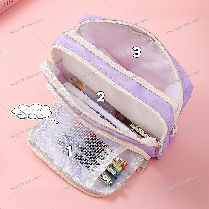 BlackPink Large Capacity Canva - Pencil Case Large ulasan dan harga