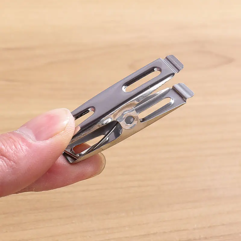 20pcs Stainless Steel Flat Mou - Binder Clip Assorted ulasan dan harga