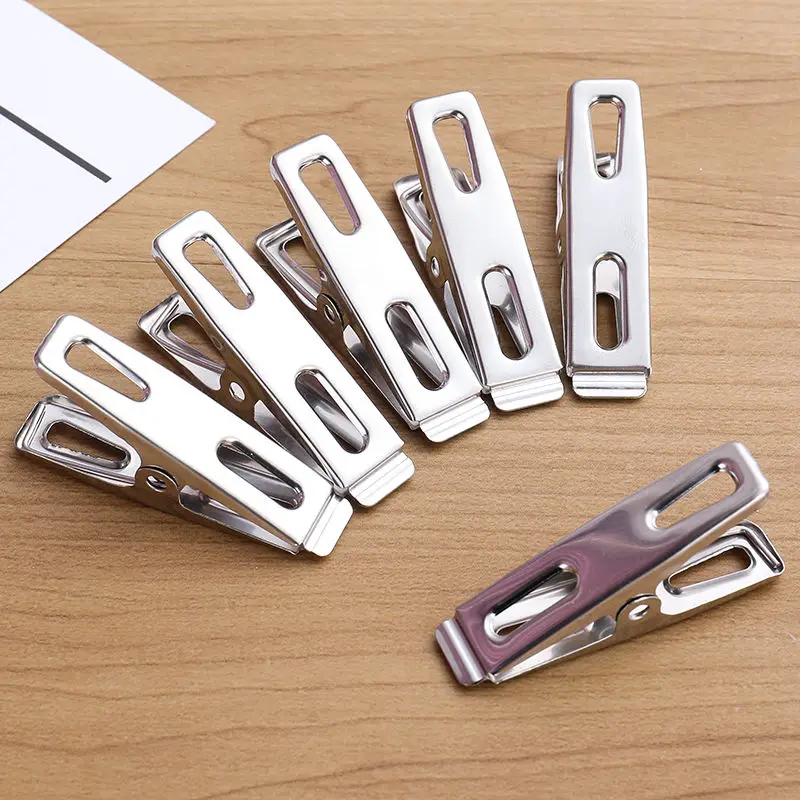 20pcs Stainless Steel Flat Mou - Binder Clip Assorted ulasan dan harga