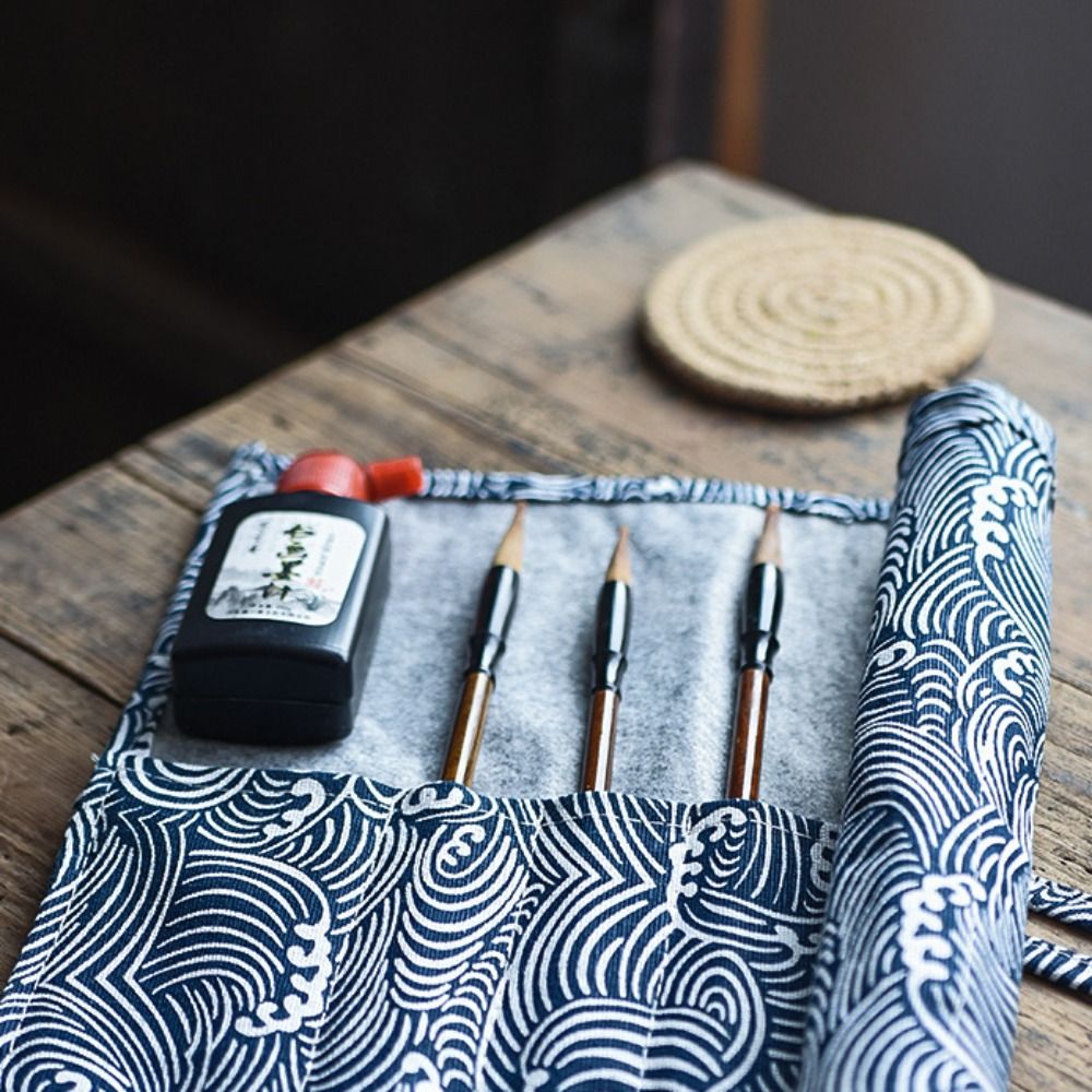 Chinese Style Roll Pen Curtain - Pen Pouch Roll ulasan dan harga