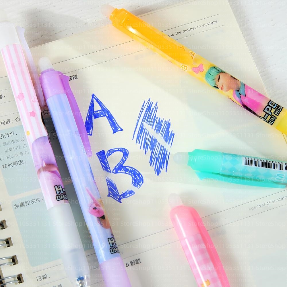 Anime Girl Group Erasable Pens - Gel Ink Pen Set ulasan dan harga