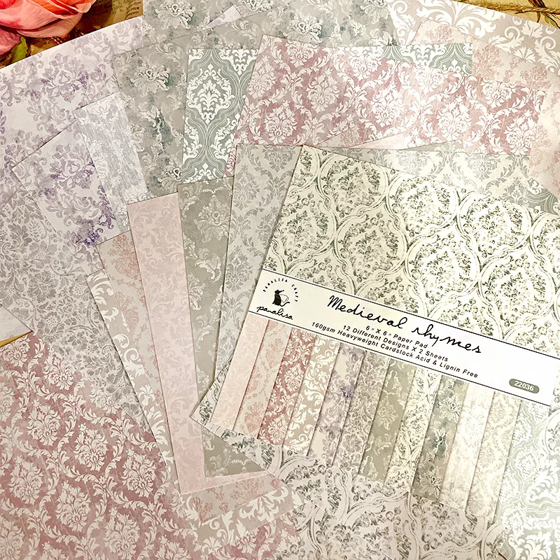12 Sheet Baroque Pattern Scrap - Graph Paper Pad ulasan dan harga