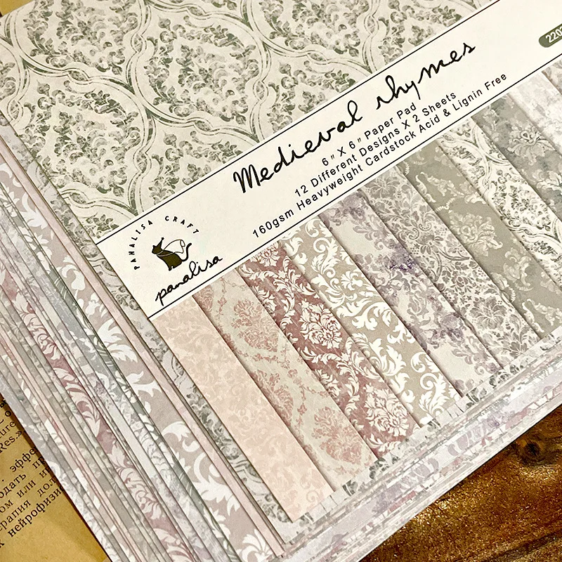 12 Sheet Baroque Pattern Scrap - Graph Paper Pad ulasan dan harga