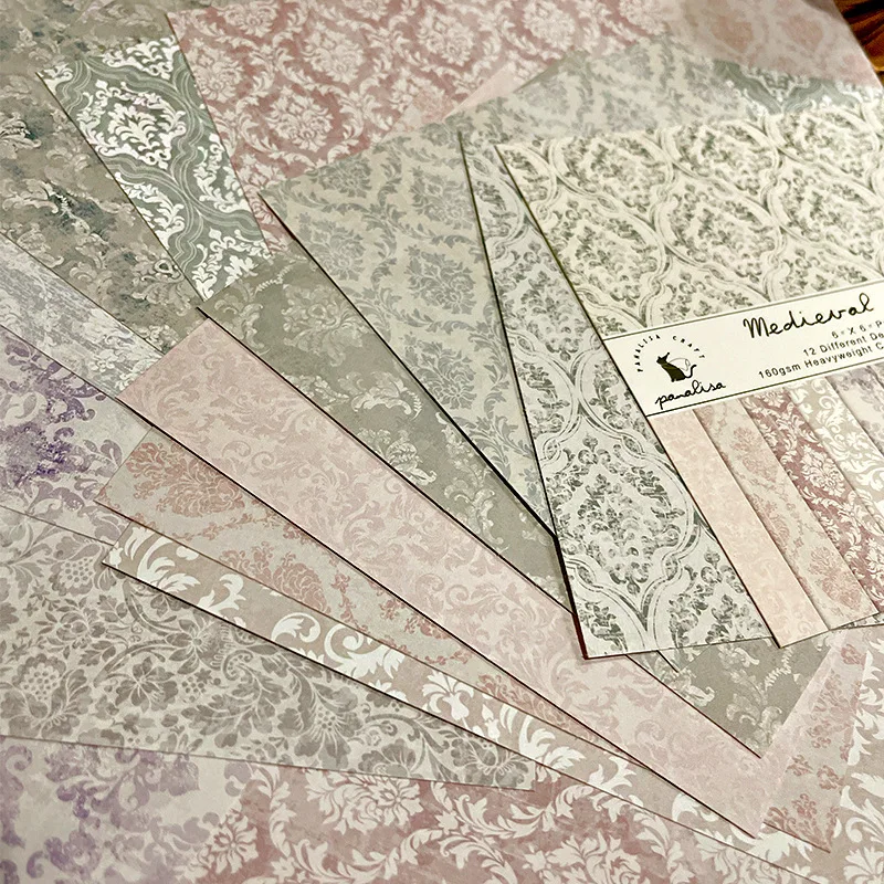 12 Sheet Baroque Pattern Scrap - Graph Paper Pad ulasan dan harga
