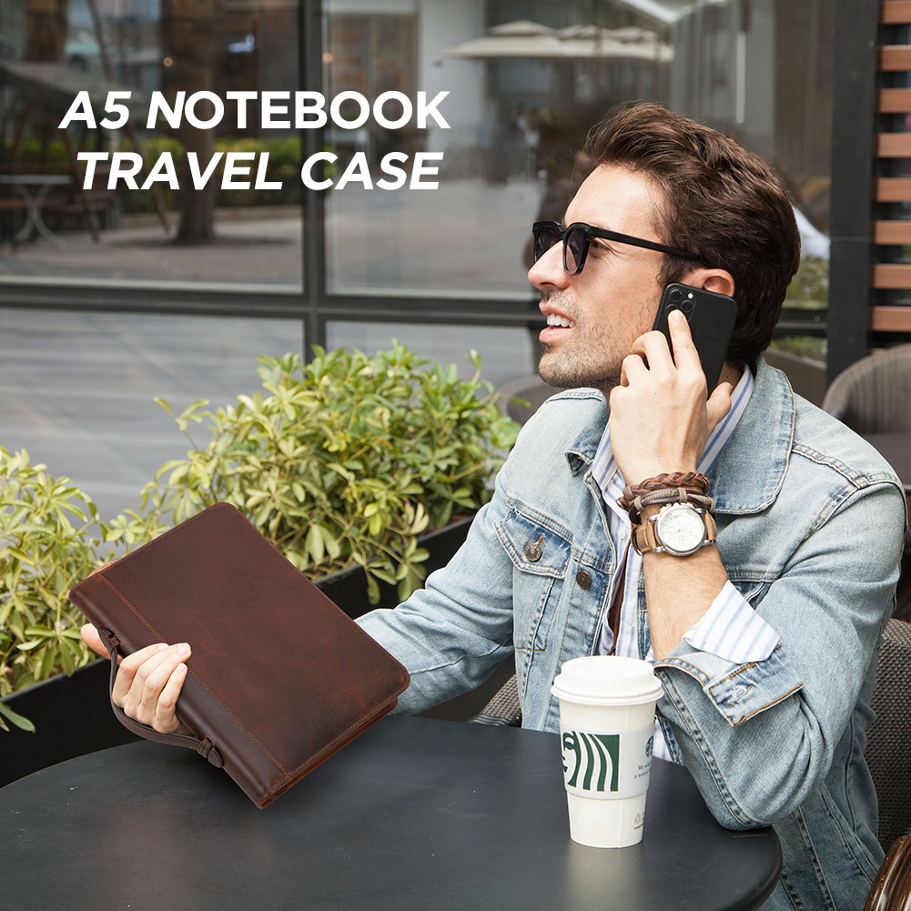 Retro Genuine Leather Zipper C - Journal Leather Hardcover ulasan dan harga
