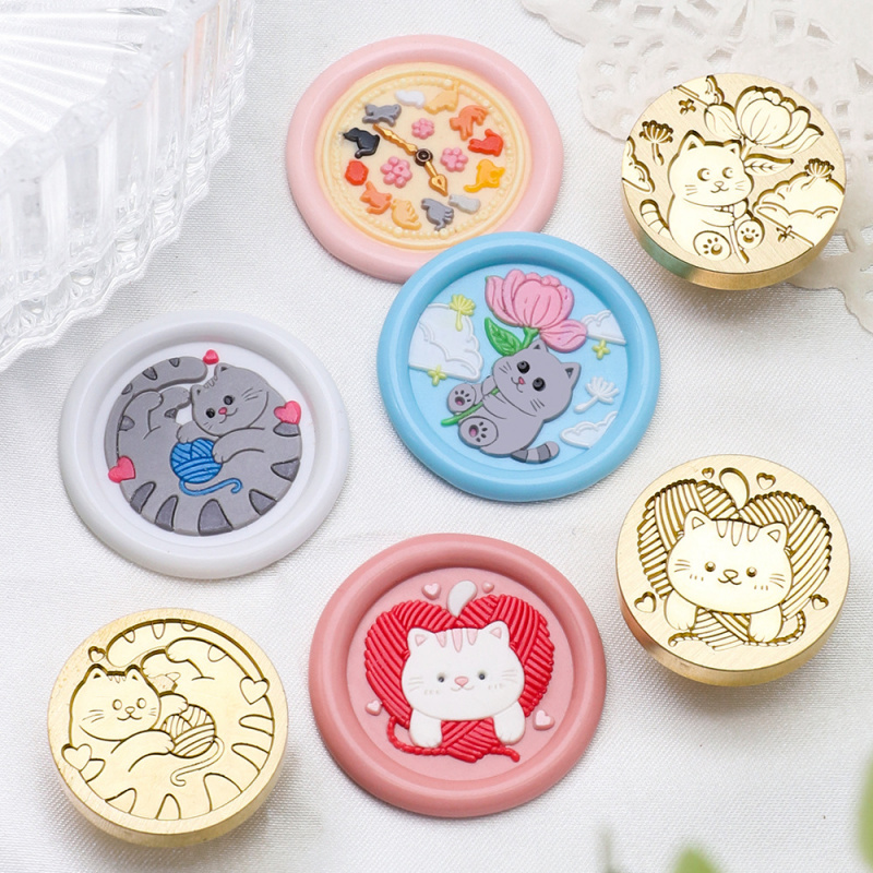 Cat Series 25mm Chapter Wax Se - Wax Seal Stamp Kit ulasan dan harga