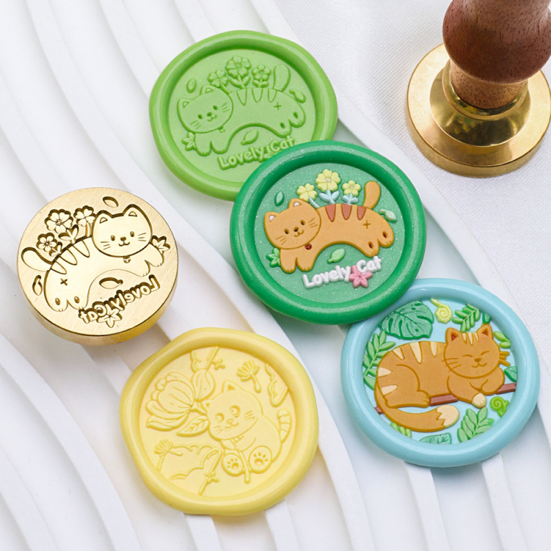 Cat Series 25mm Chapter Wax Se - Wax Seal Stamp Kit ulasan dan harga