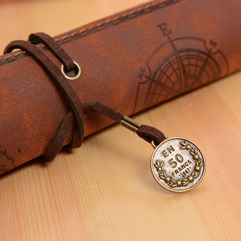 Vintage Retro Treasure Map Pen - Pen Pouch Roll ulasan dan harga