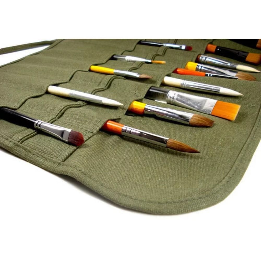 30 Slots Painting Brushes Stor - Pen Pouch Roll ulasan dan harga