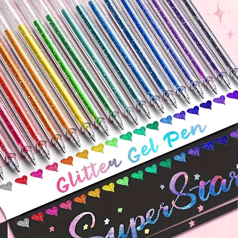8/12/18-Piece Special Glitter  - Gel Ink Pen Set ulasan dan harga