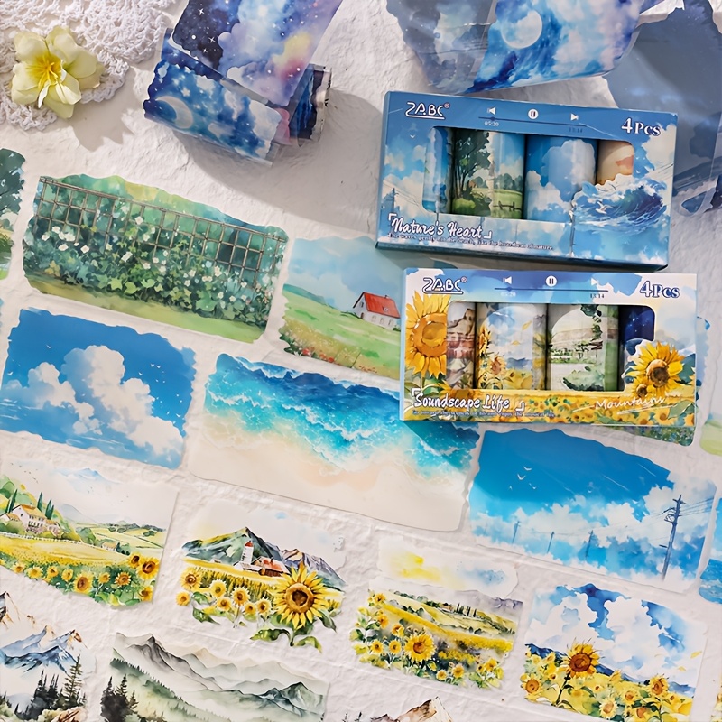4Roll Landscape Pattern Decora - Memo Pad Sticky ulasan dan harga
