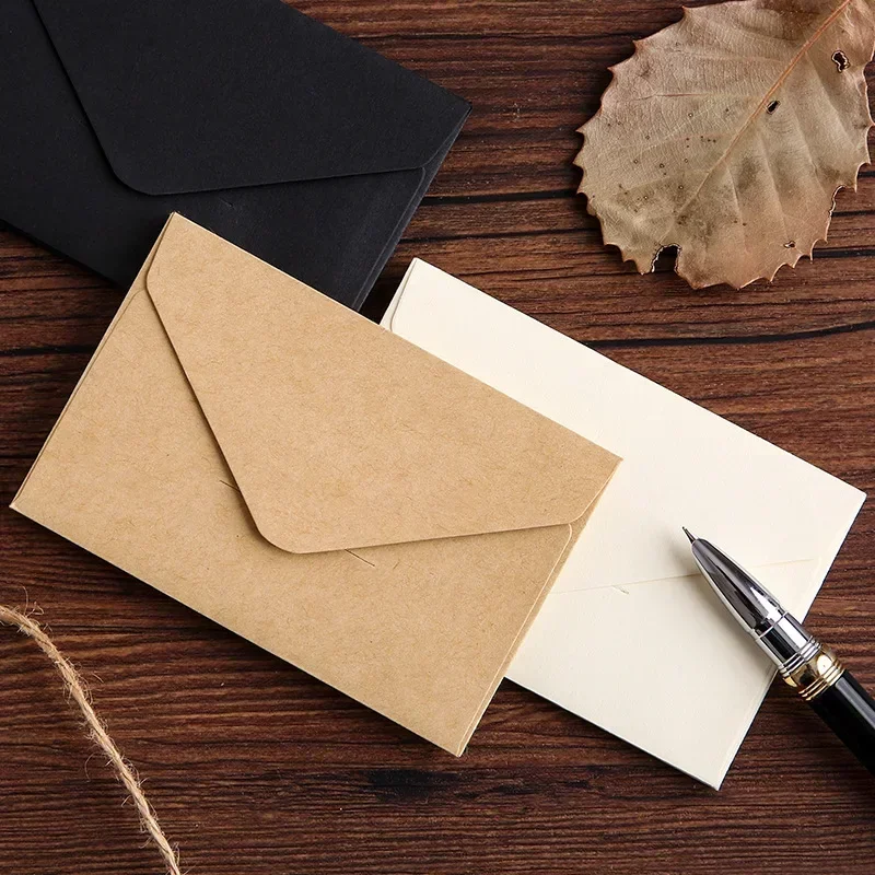 20/40/80PCS Classical White Bl - Letter Envelope Kraft ulasan dan harga