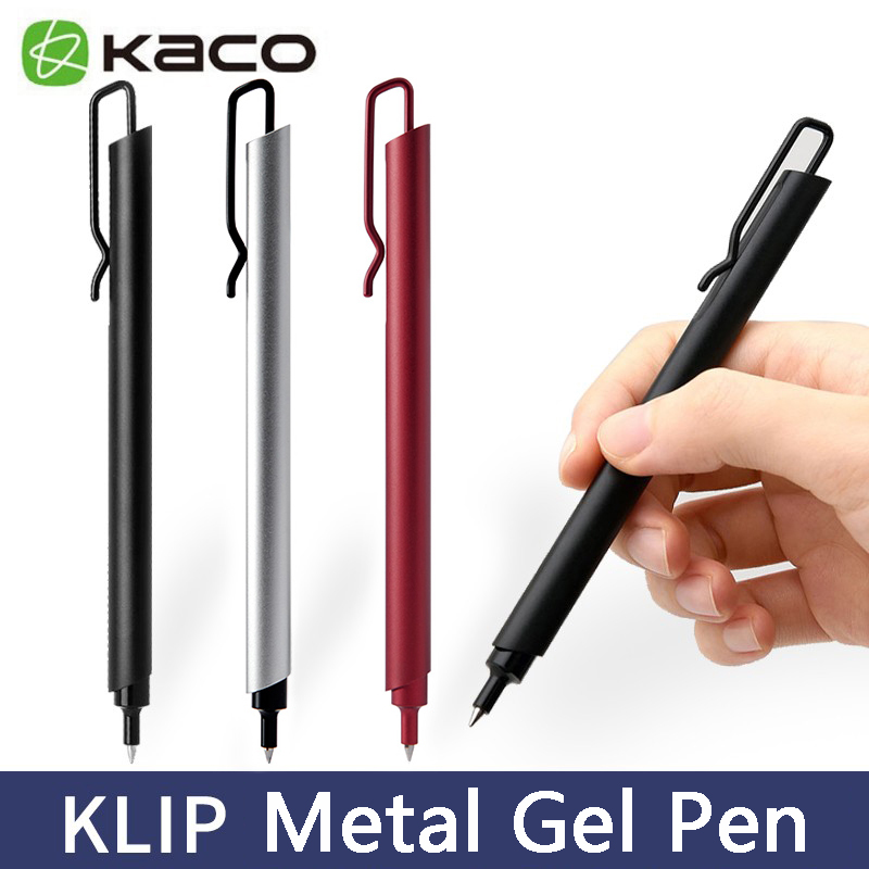 Kaco Metal Gel Pen 0.5MM Black - Office Stationery Supply Business ulasan dan harga