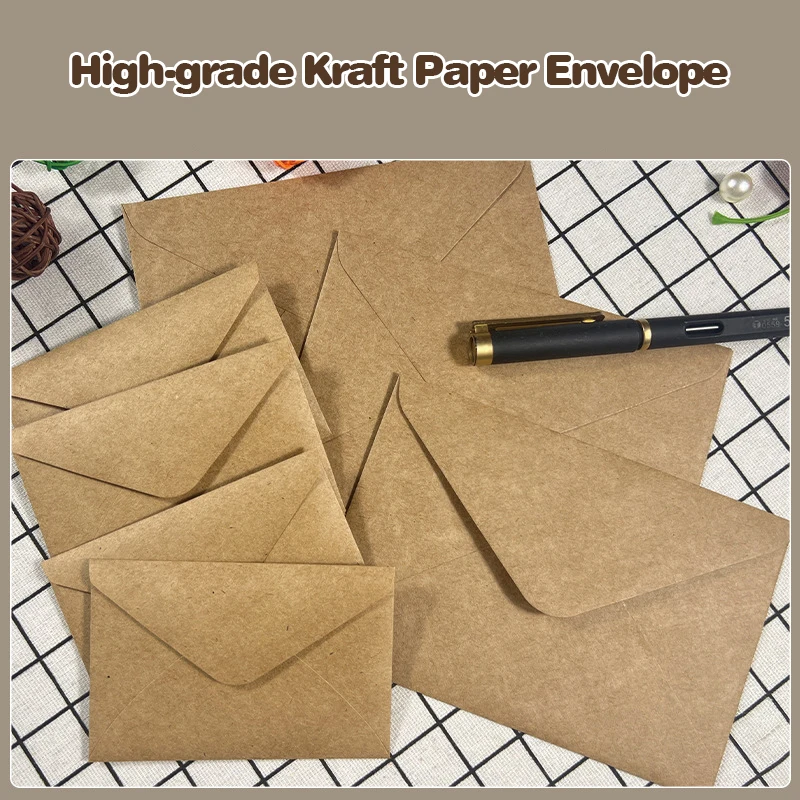 50pcs Kraft Brown Paper Envelo - Letter Envelope Kraft ulasan dan harga