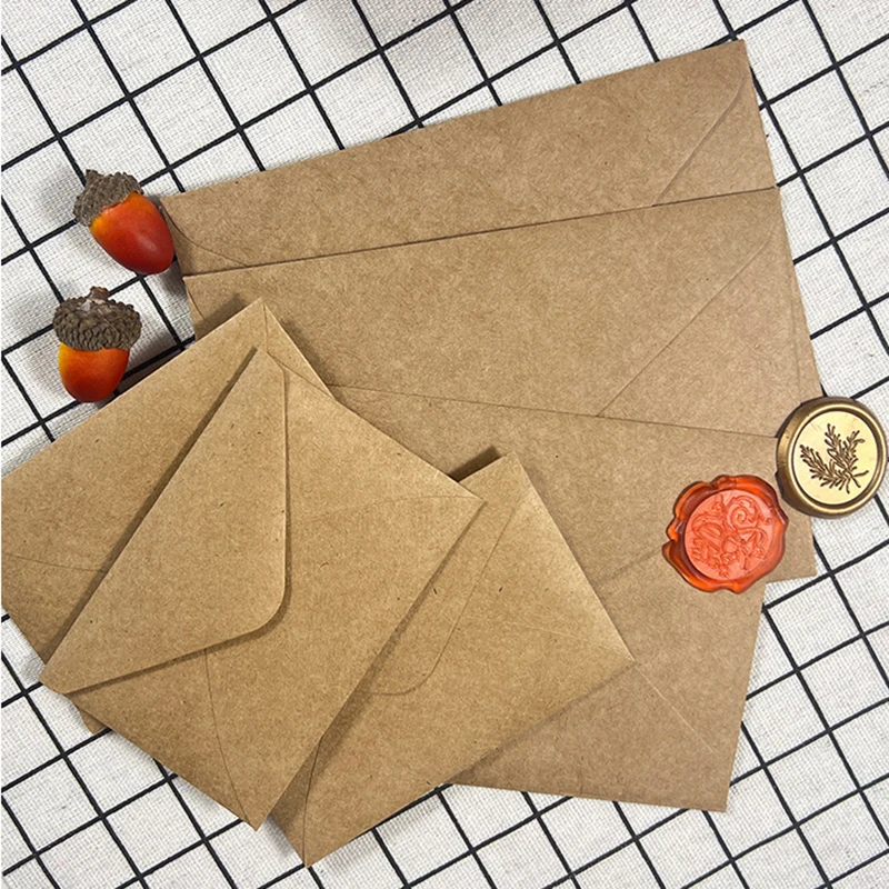 50pcs Kraft Brown Paper Envelo - Letter Envelope Kraft ulasan dan harga