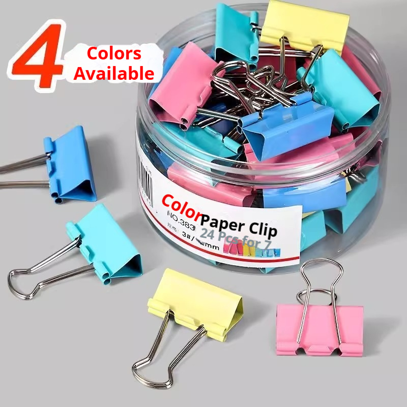 Colored Binder Clips Mixed Col - Binder Clip Assorted ulasan dan harga